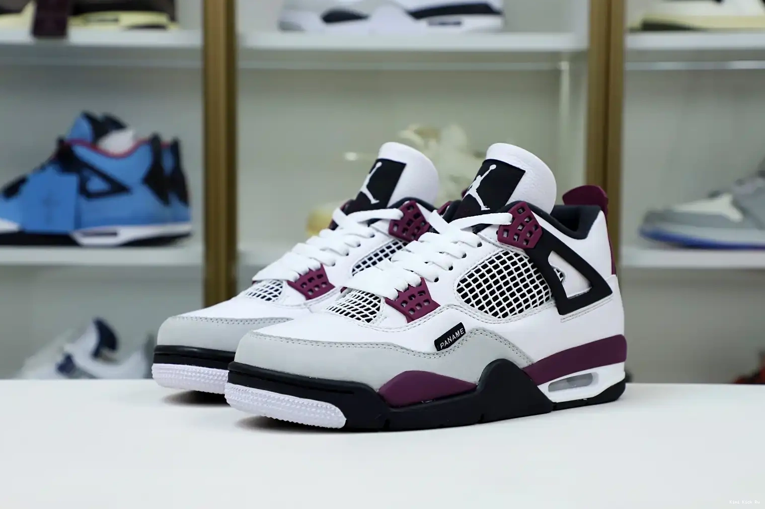 X JORDAN JORDAN AIR 4 SAINT-GERMAIN 'BORDEAUX' PARIS Kimikick RETRO AIR 0727